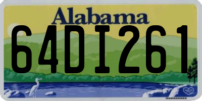 AL license plate 64DI261