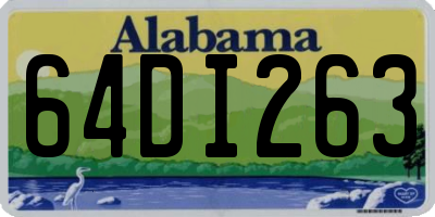 AL license plate 64DI263