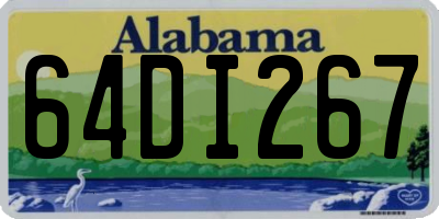 AL license plate 64DI267