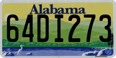 AL license plate 64DI273