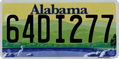 AL license plate 64DI277