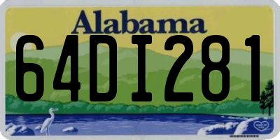 AL license plate 64DI281