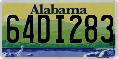 AL license plate 64DI283