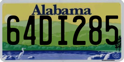 AL license plate 64DI285