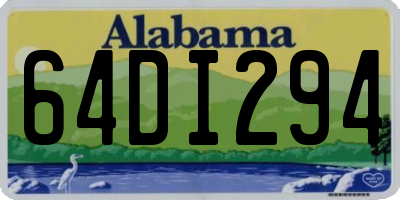 AL license plate 64DI294