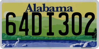 AL license plate 64DI302