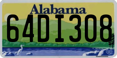 AL license plate 64DI308