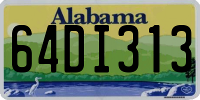 AL license plate 64DI313