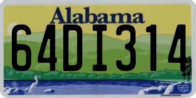 AL license plate 64DI314