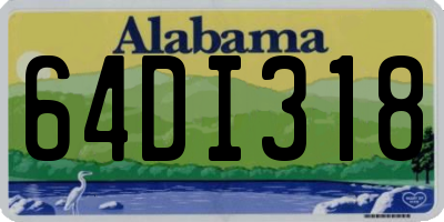 AL license plate 64DI318
