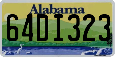 AL license plate 64DI323
