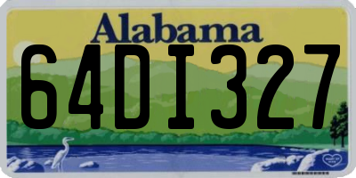 AL license plate 64DI327