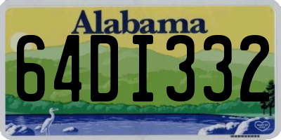 AL license plate 64DI332