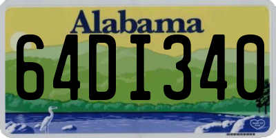 AL license plate 64DI340