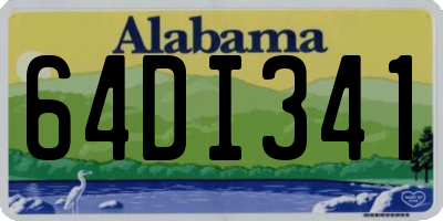 AL license plate 64DI341