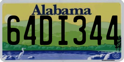 AL license plate 64DI344