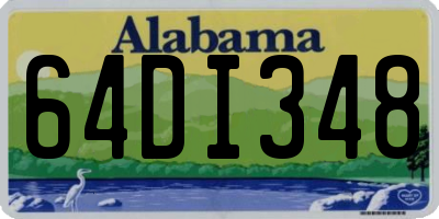 AL license plate 64DI348
