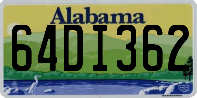 AL license plate 64DI362
