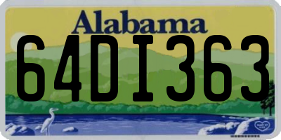 AL license plate 64DI363