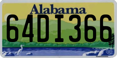 AL license plate 64DI366