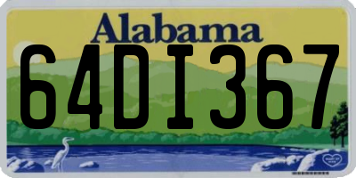 AL license plate 64DI367