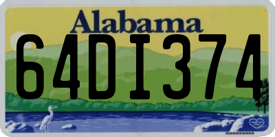 AL license plate 64DI374
