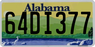 AL license plate 64DI377