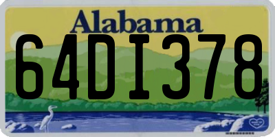 AL license plate 64DI378