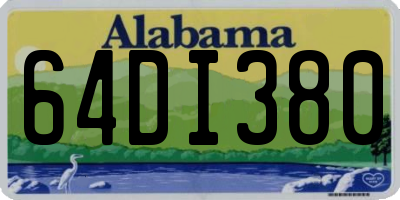 AL license plate 64DI380