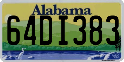 AL license plate 64DI383