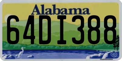 AL license plate 64DI388