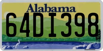 AL license plate 64DI398