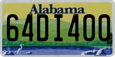 AL license plate 64DI400