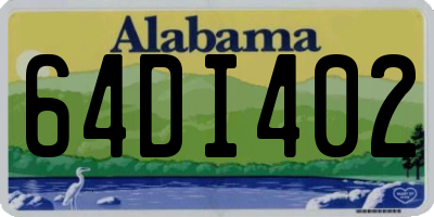 AL license plate 64DI402