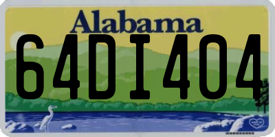 AL license plate 64DI404