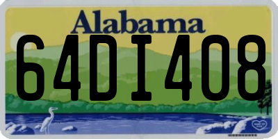 AL license plate 64DI408
