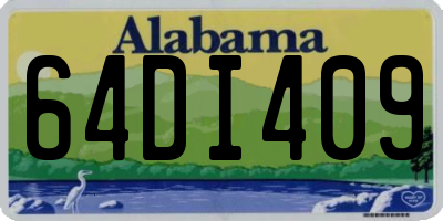 AL license plate 64DI409