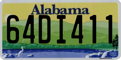 AL license plate 64DI411