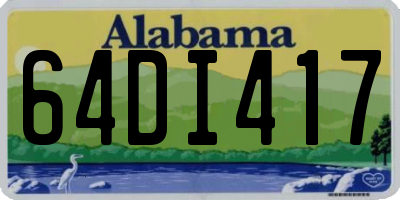 AL license plate 64DI417