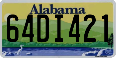 AL license plate 64DI421