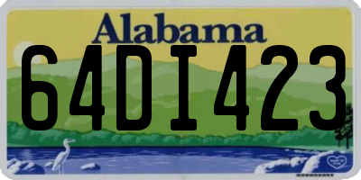 AL license plate 64DI423