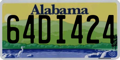 AL license plate 64DI424