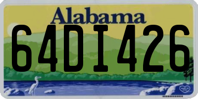 AL license plate 64DI426