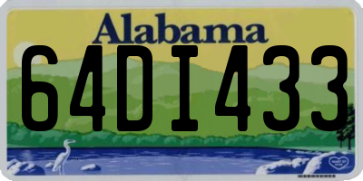 AL license plate 64DI433