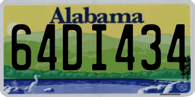 AL license plate 64DI434