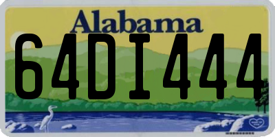 AL license plate 64DI444