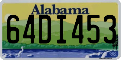 AL license plate 64DI453
