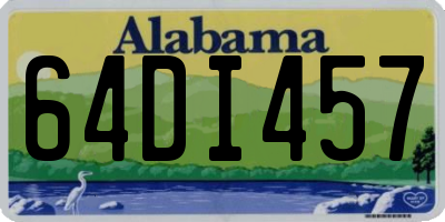 AL license plate 64DI457