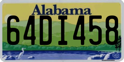 AL license plate 64DI458