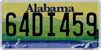 AL license plate 64DI459
